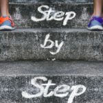 kroki, schody, etapy odchudzania