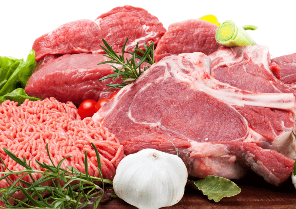 Surowe mięso, białko, liczenie kalorii