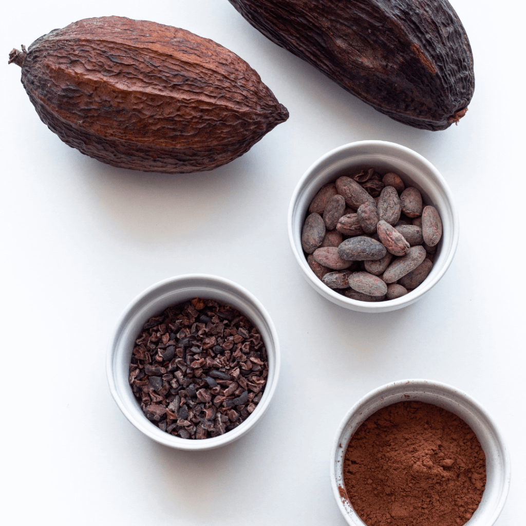 ziarna kakaowca i kakao